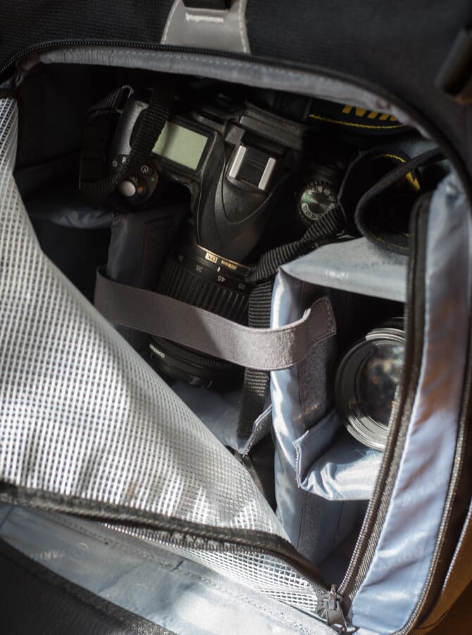 Camera and accessories unit