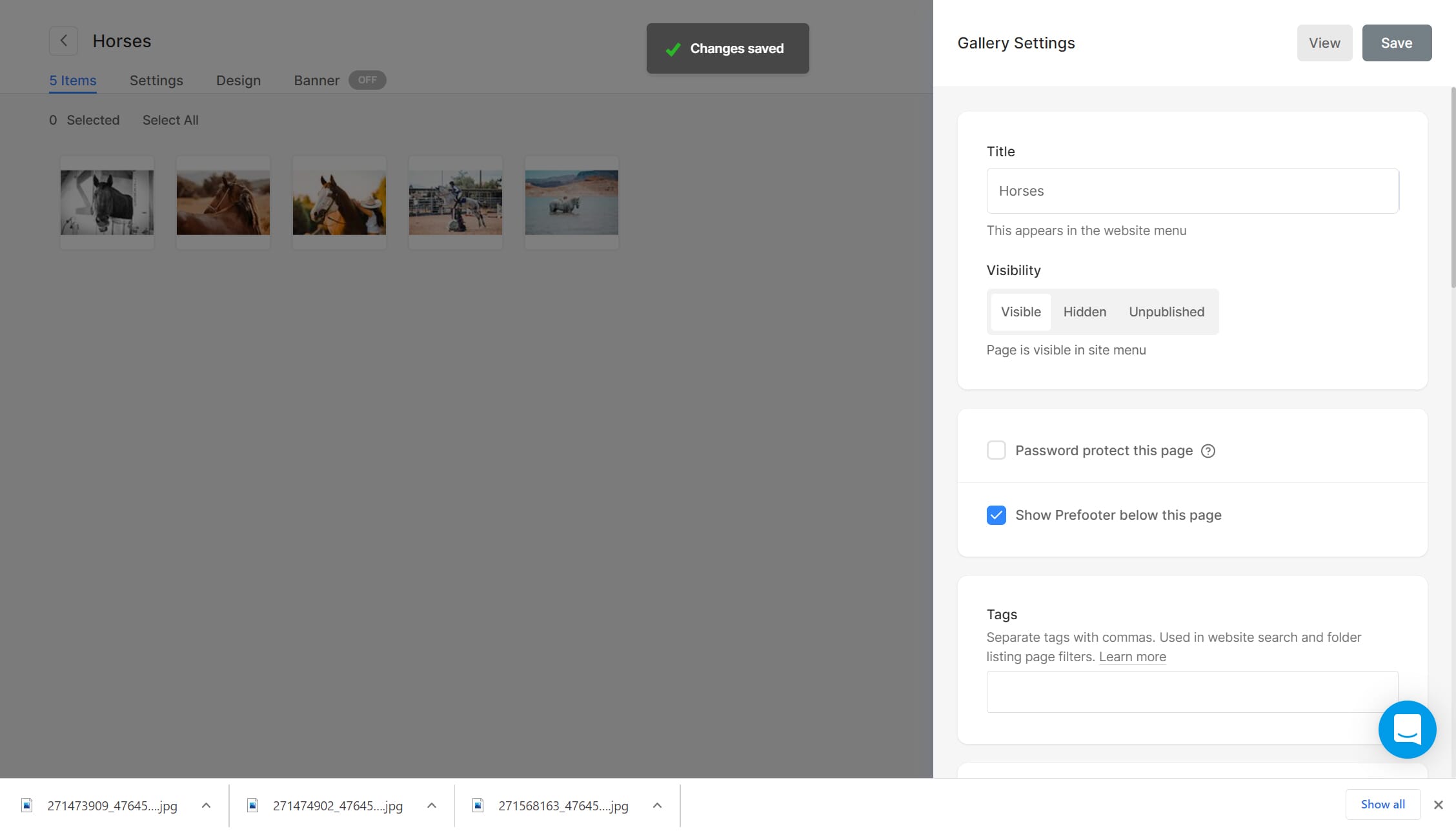 You have lots of gallery options.