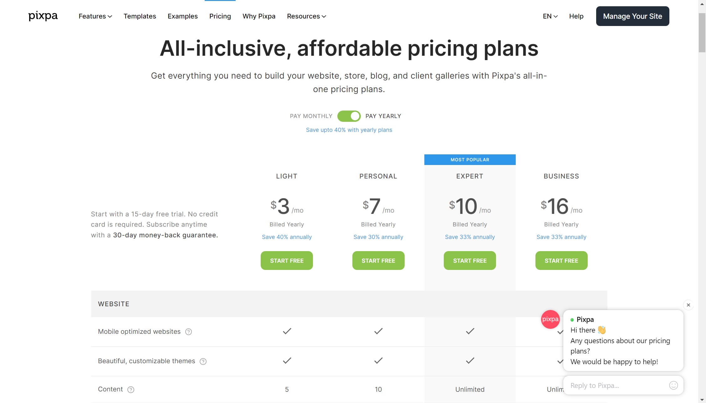 The pricing is fair.