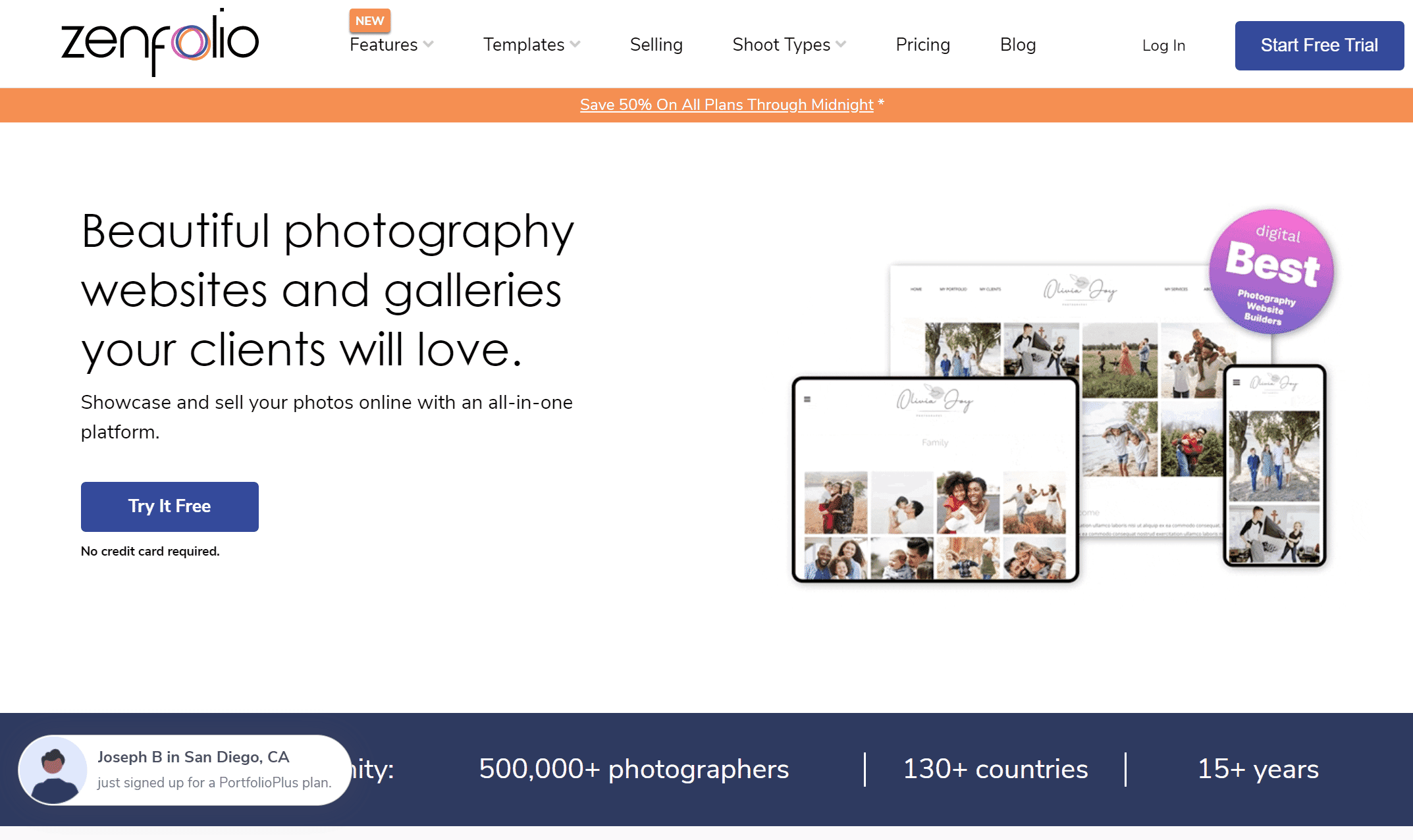 The homepage quickly shows you everything you'd want to know.