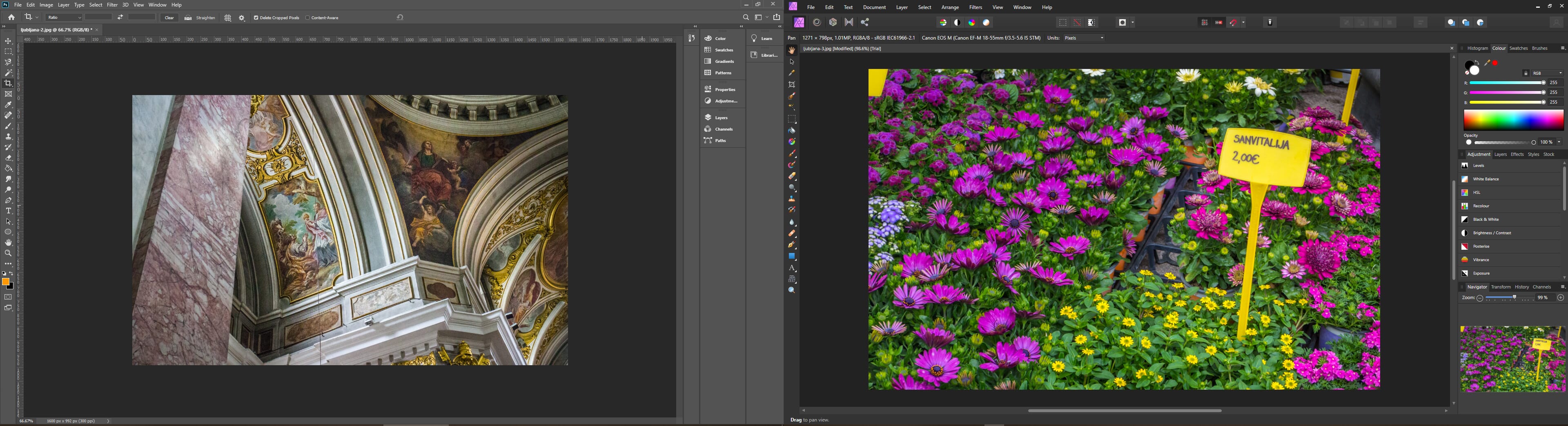 affinity pro vs photoshop