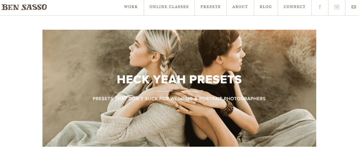 Heck Yeah Lightroom Presets by Ben Sasso