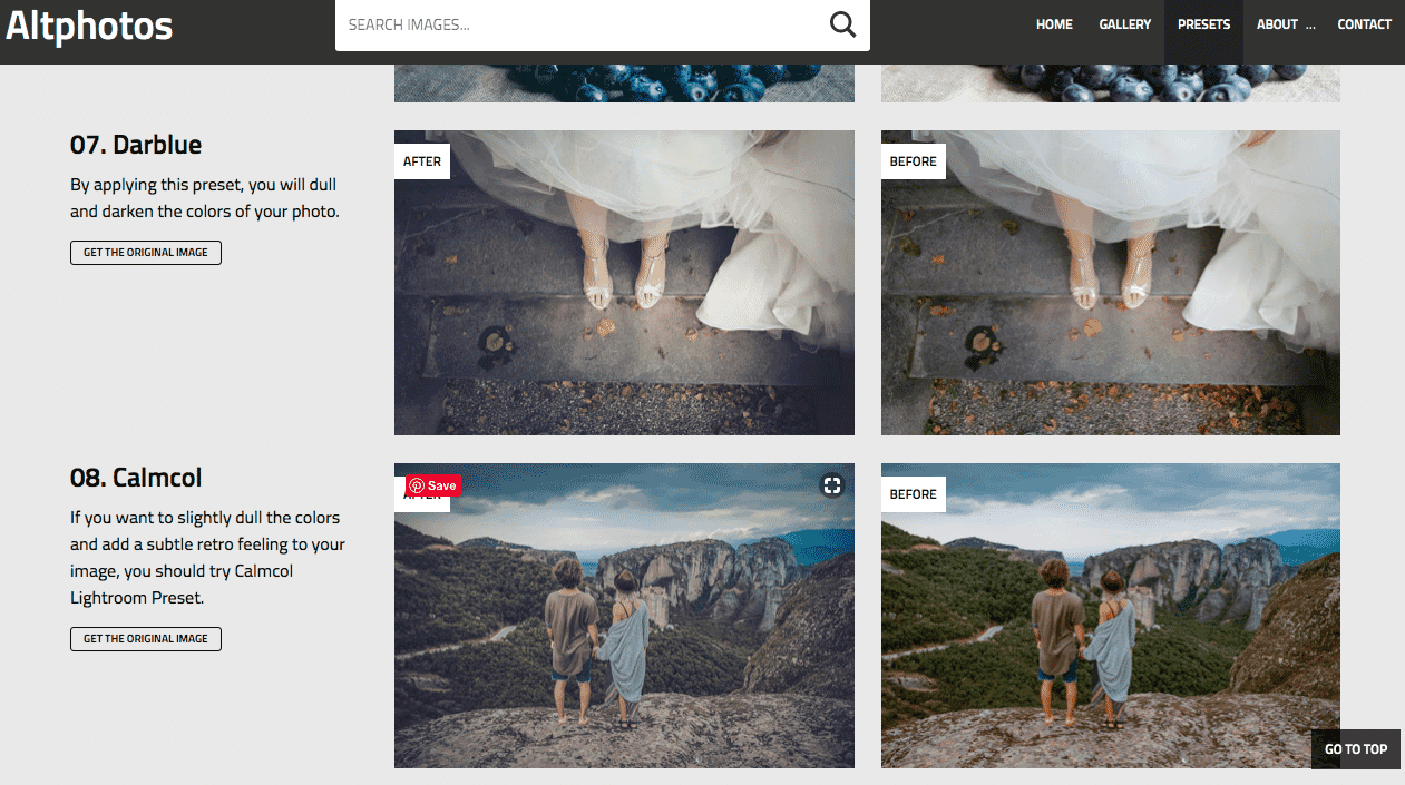 AltPhotos Lightroom Presets