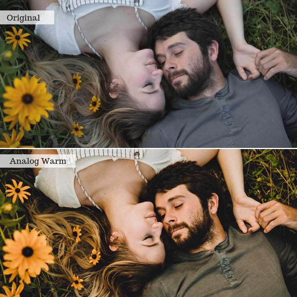 Before & After using Luxe Lens