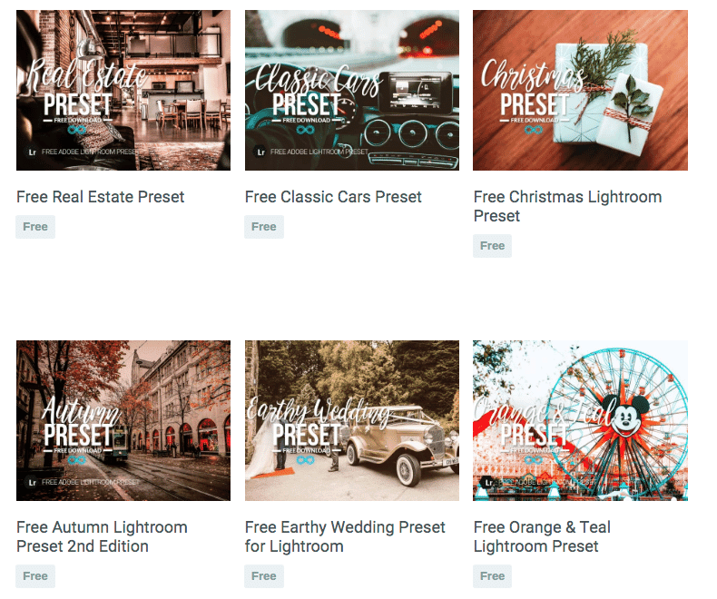 Photonify Free Lightroom Presets