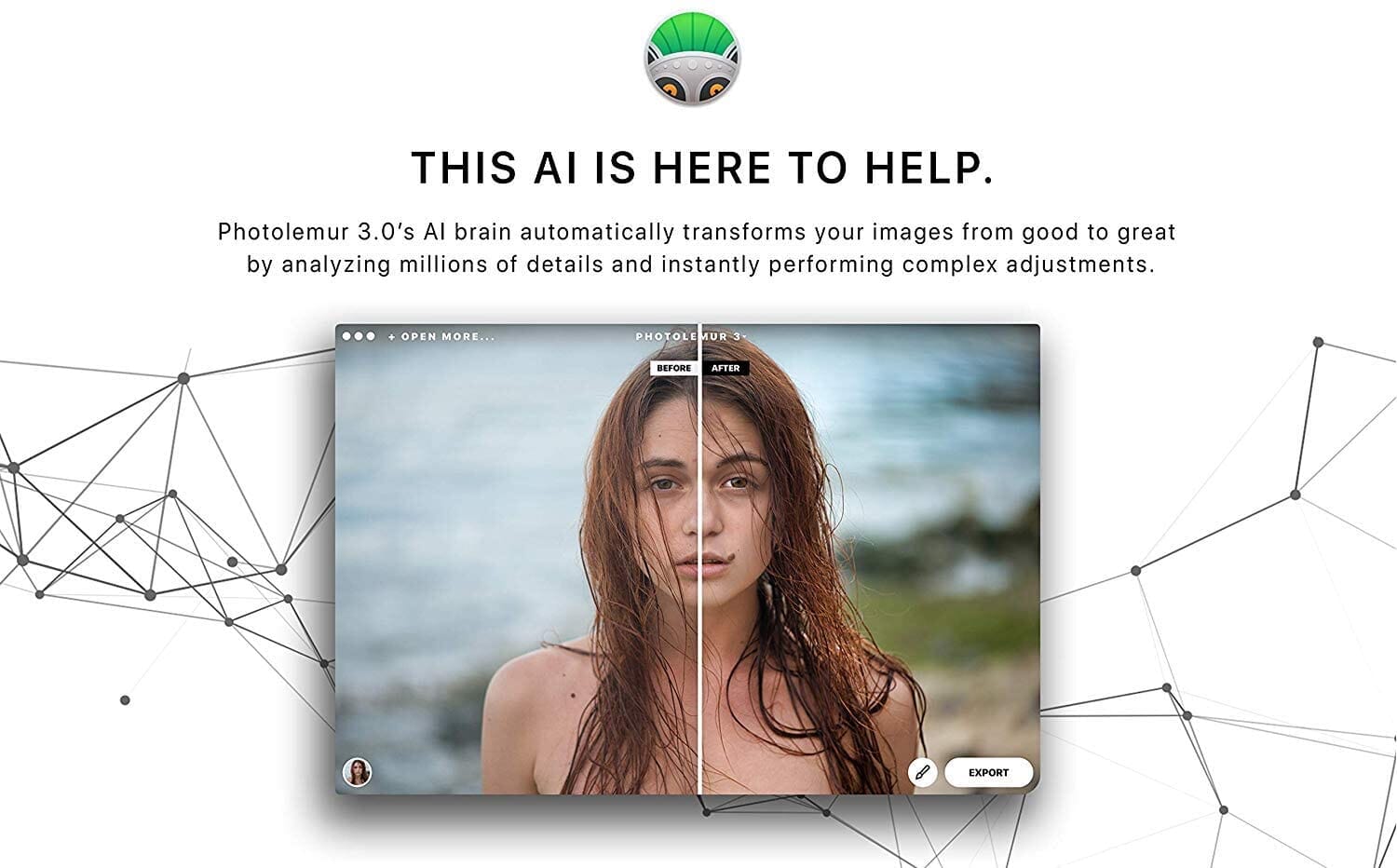 Photolemur AI editing