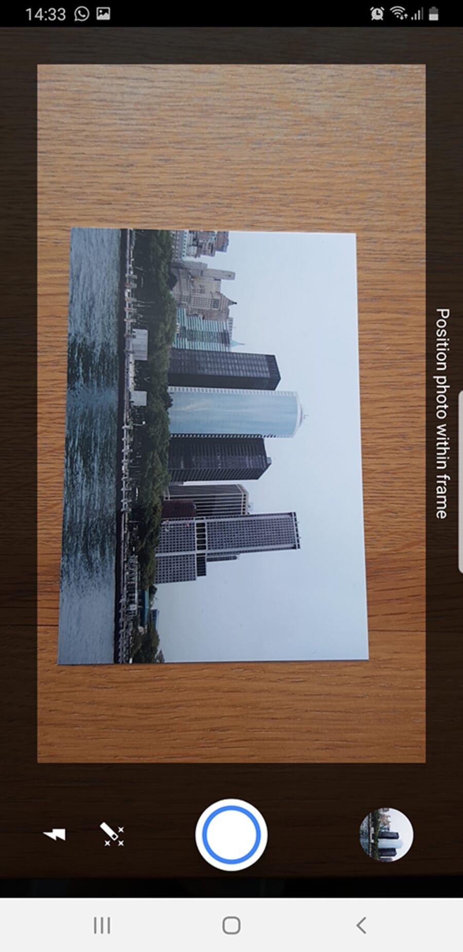 Google PhotoScan app interface screenshot