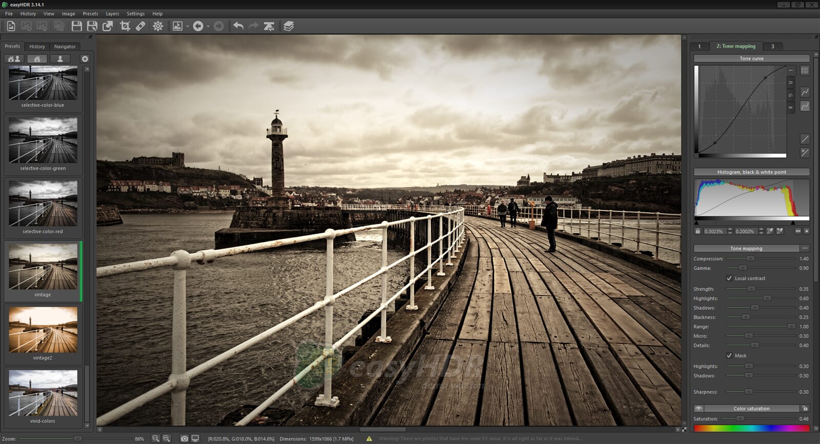 using easyhdr with single image