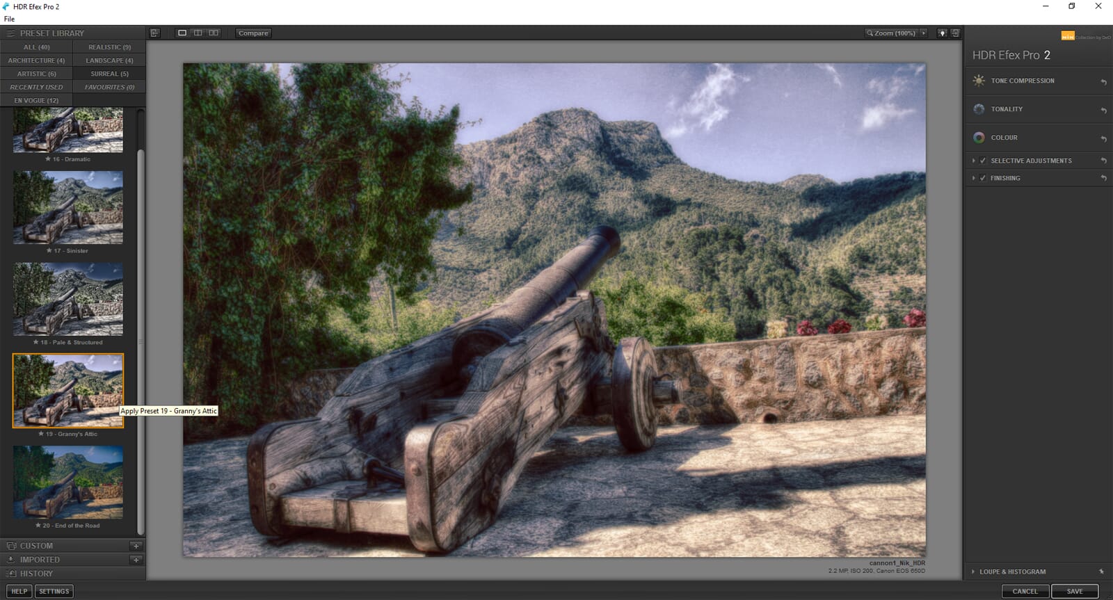 HDR Efex Pro review โ presets options