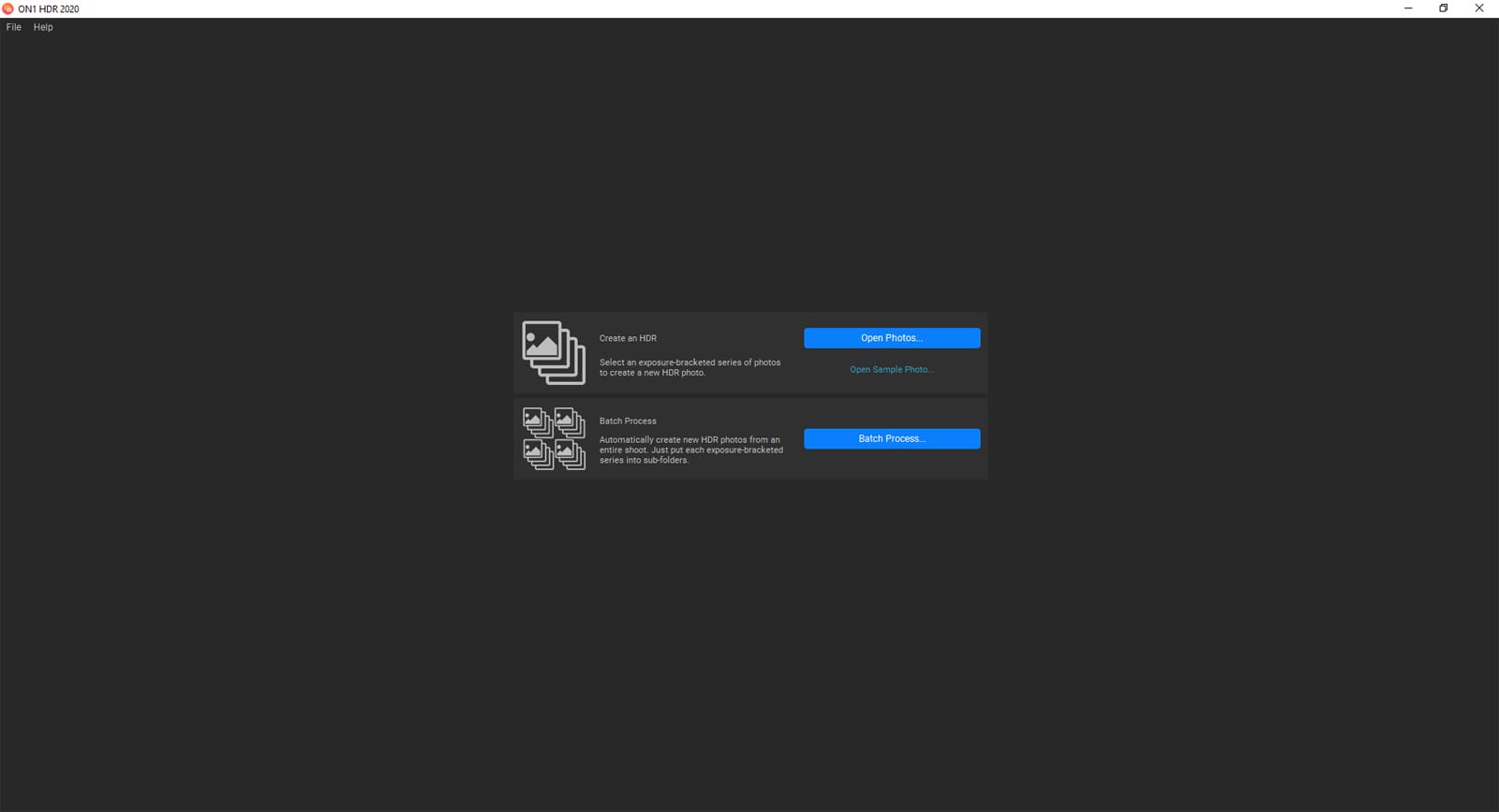 ON1 Initial Loading Screen