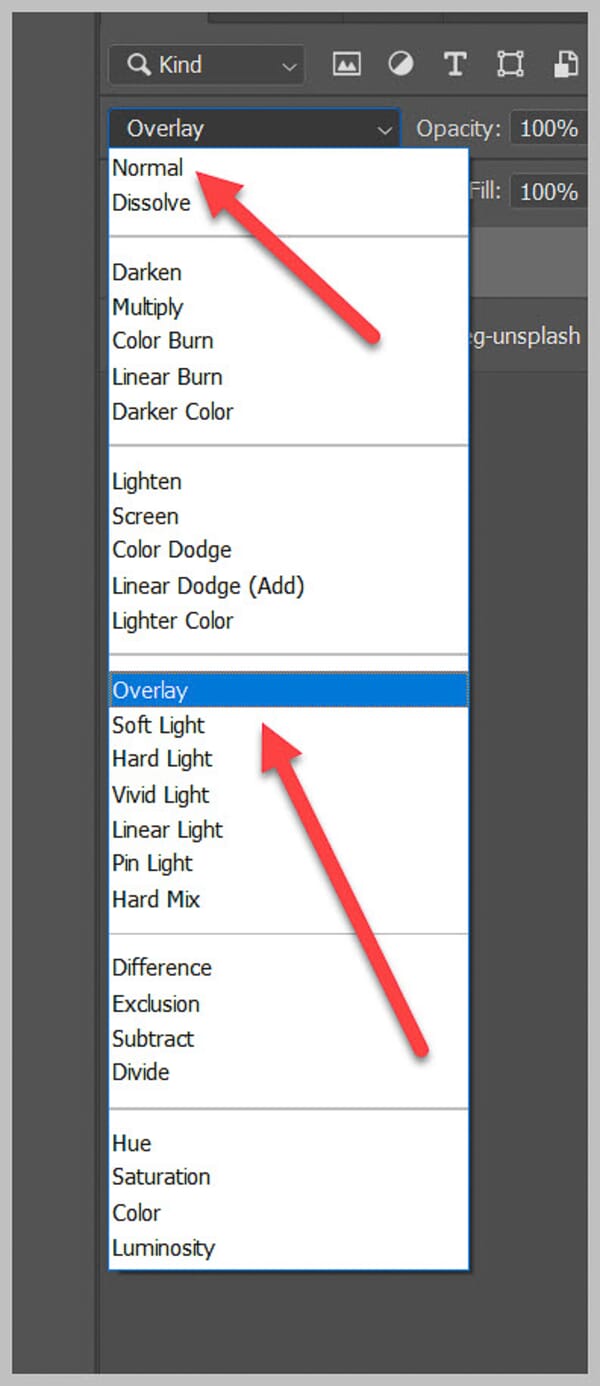 Layer blend mode set to Overlay with white brush strokes visible