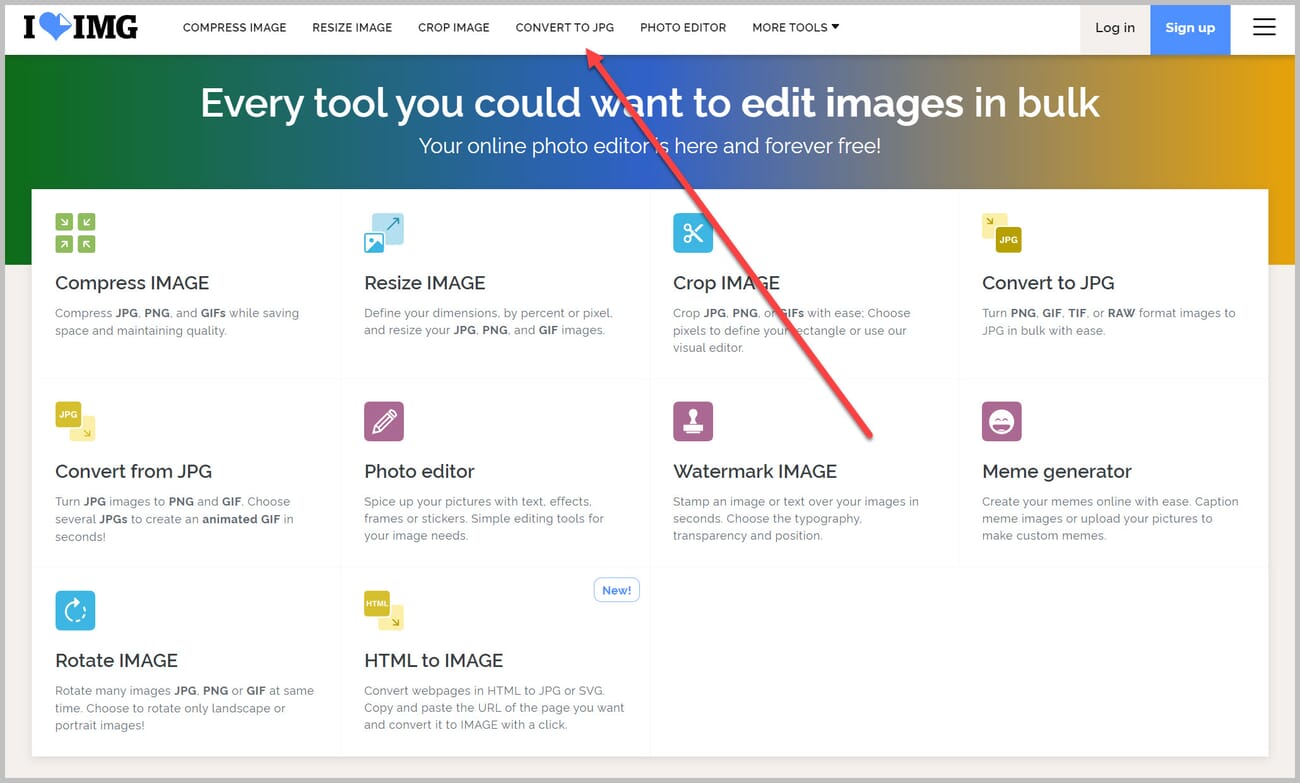 ILoveIMG is another excellent online converter.
