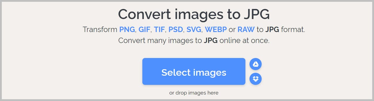 First, pick your images.