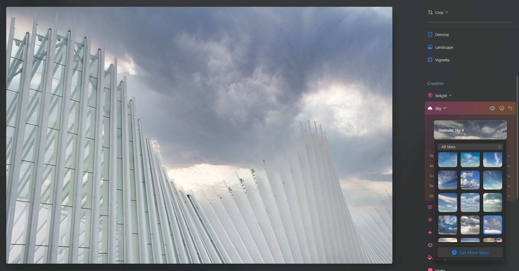 Luminar struggles to handle architecture with reflective or bright surfaces.