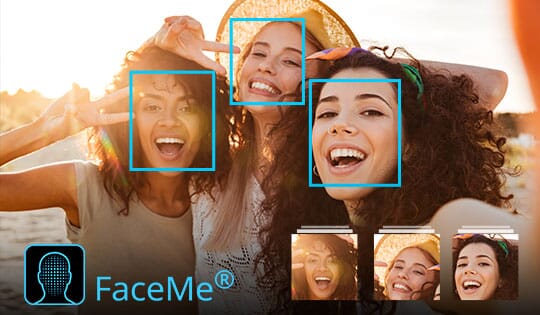 PhotoDirectorでは、AI顔認識を使用して、写真に写っている人を把握することができます。