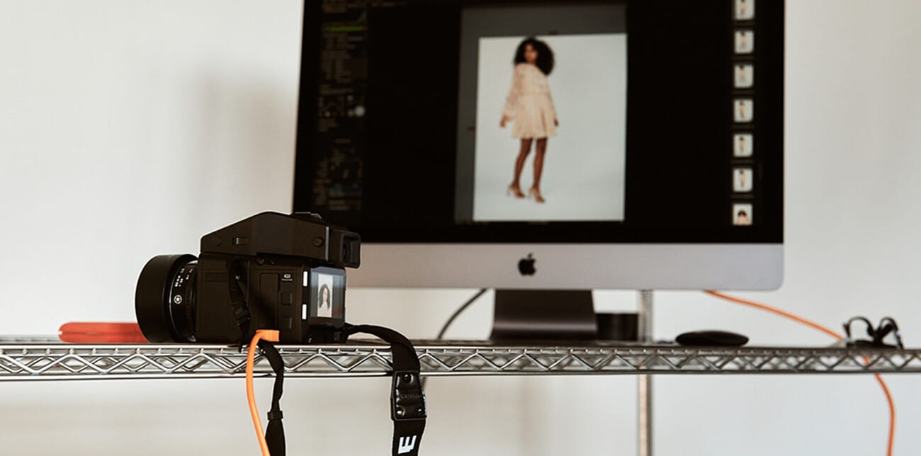 Capture One allows photographers to view their files immediately via a tethered camera.