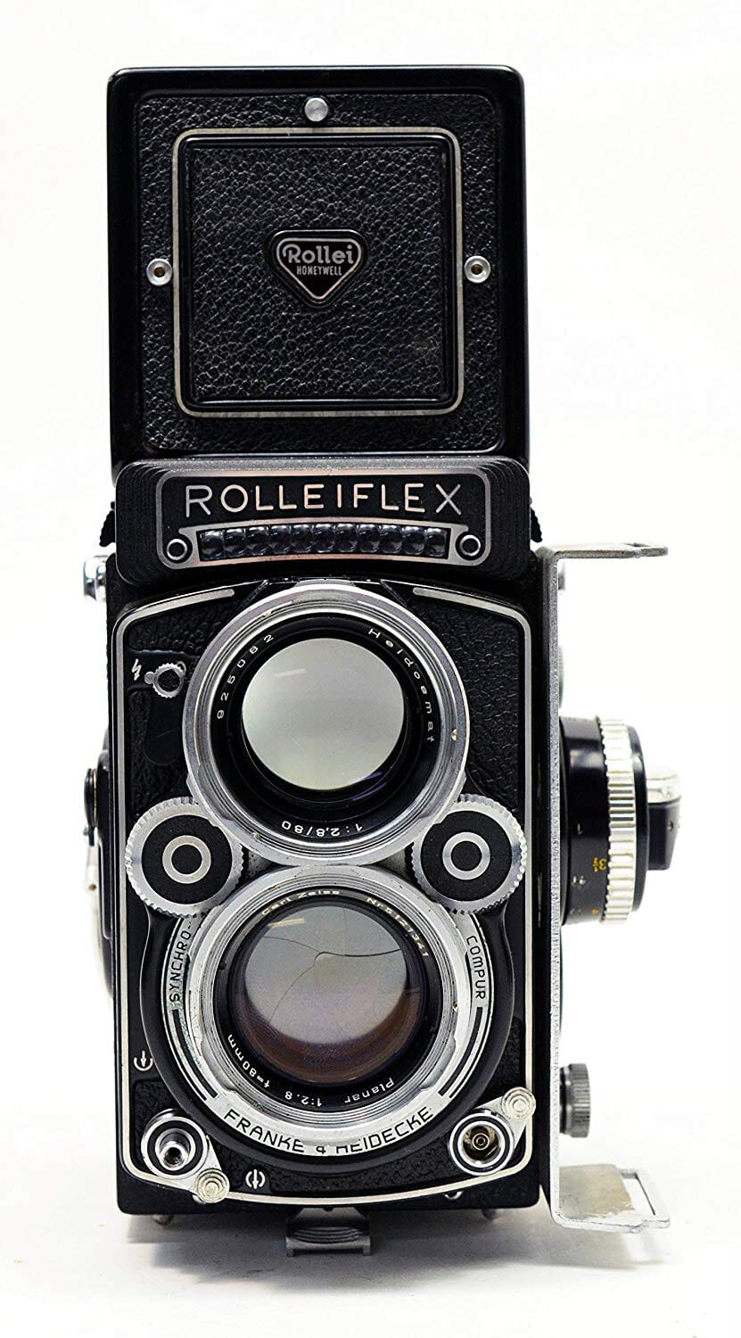 Rolleiflex is a popular choice among photographers. This camera has a pretty retro feel to it but it still produces impressive images.