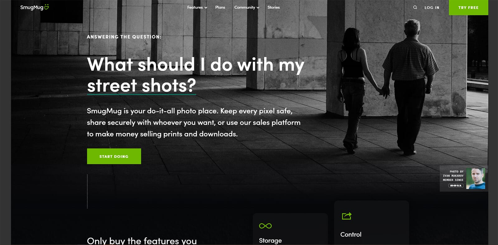 SmugMug vs Wix SmugMug Website 1