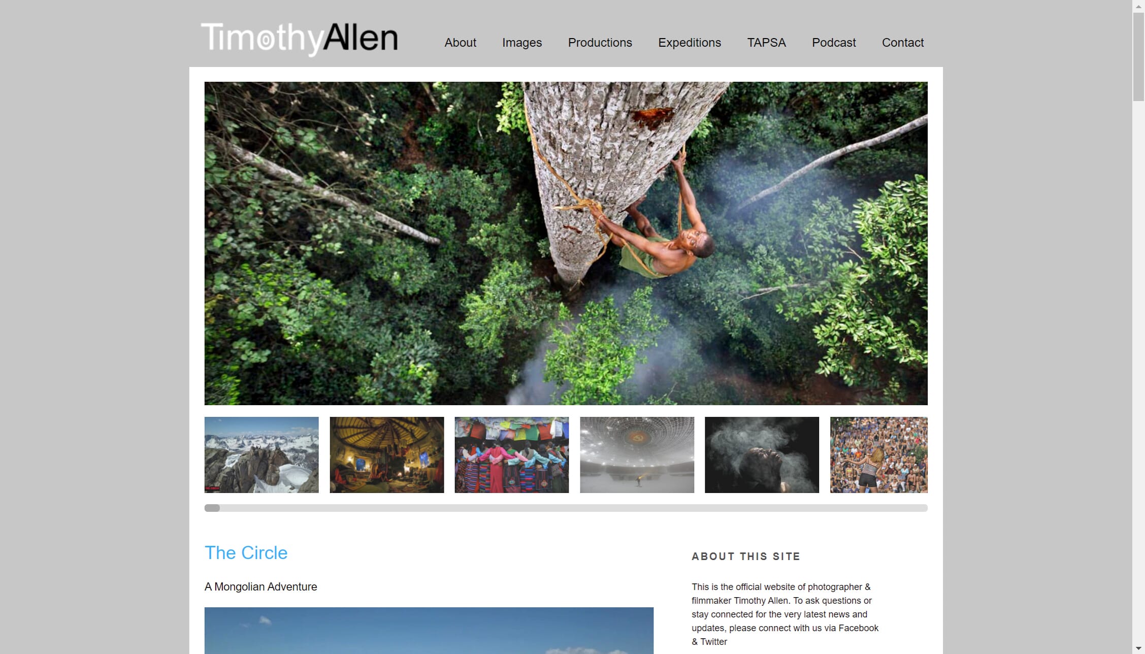 Television has been kind to Tomothy, having has his work showcased on BBC and Animal Planet.