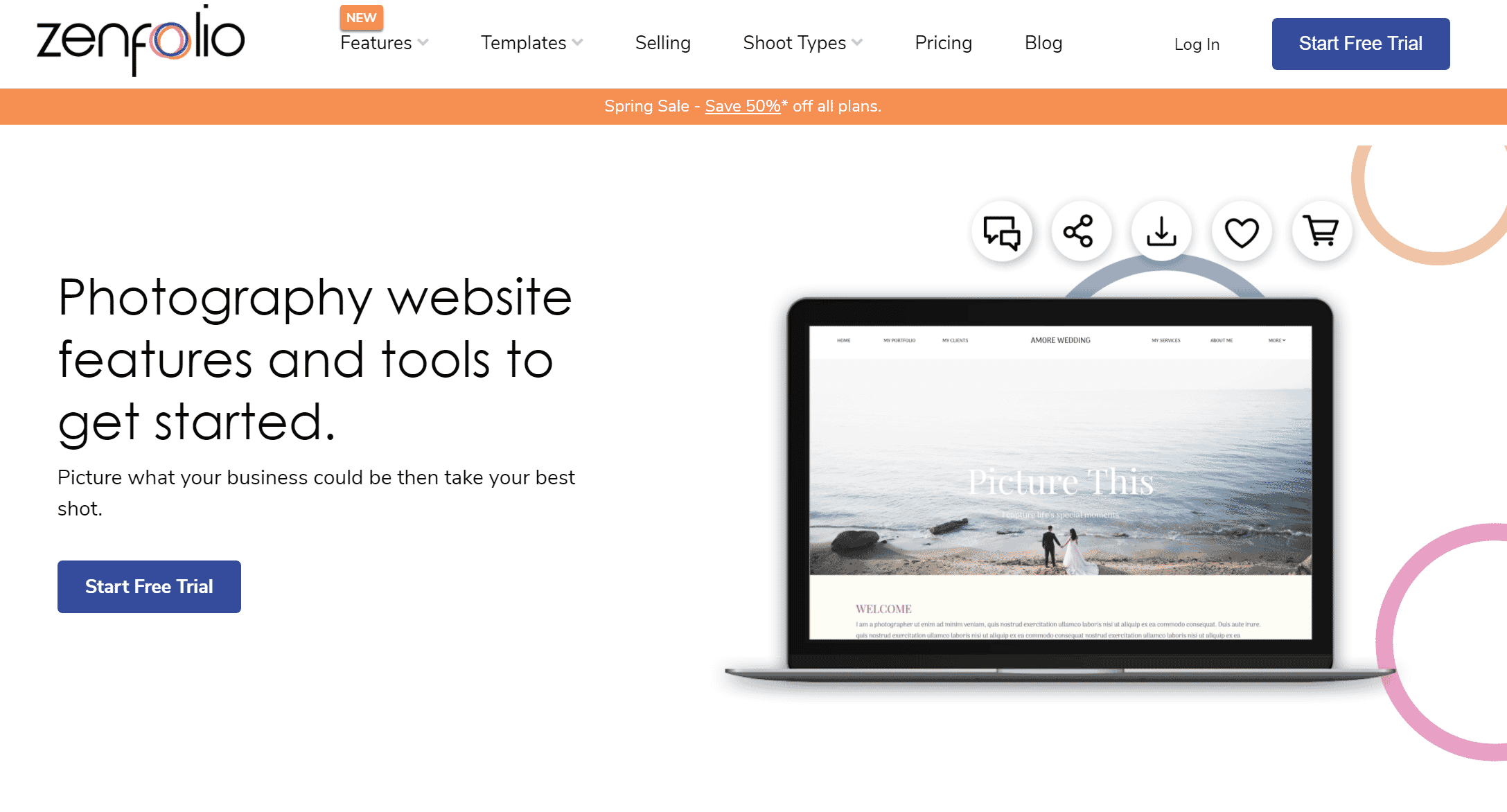 Zenfolio portfolio builder