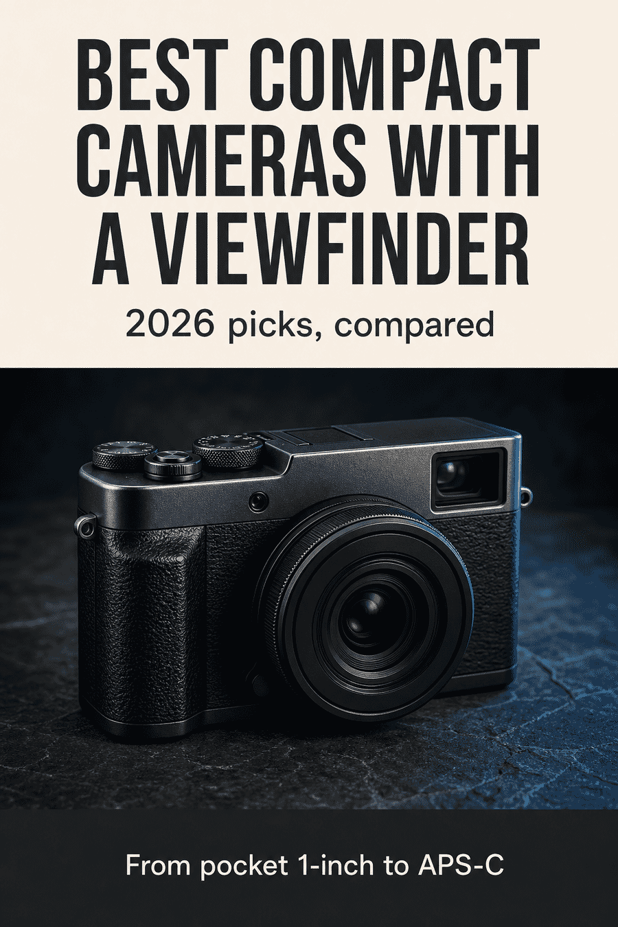 Pinterest pin: best compact cameras with a viewfinder 2026 picks compared