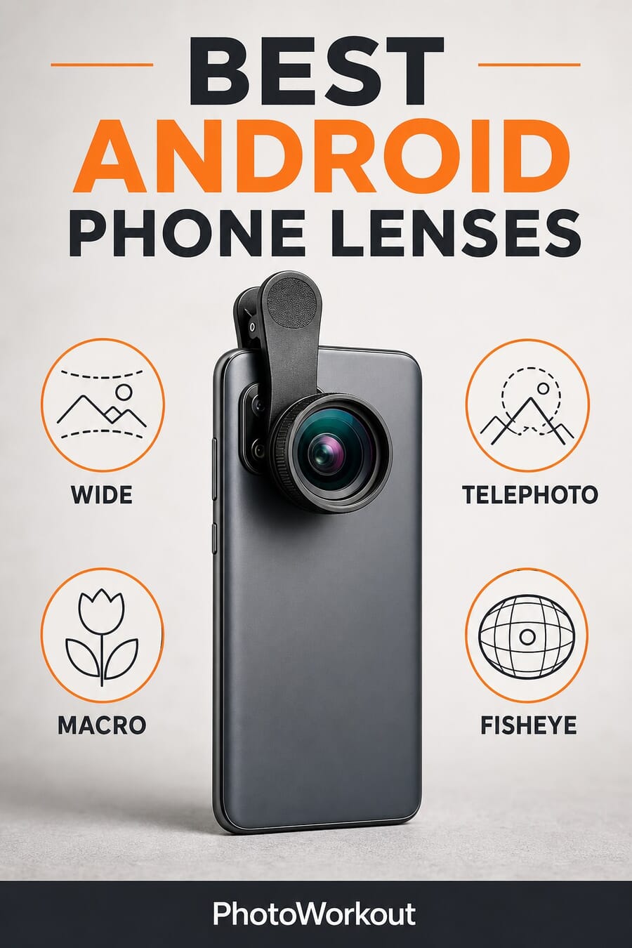 Best Android phone lenses: wide, macro, telephoto, and fisheye clip-on options