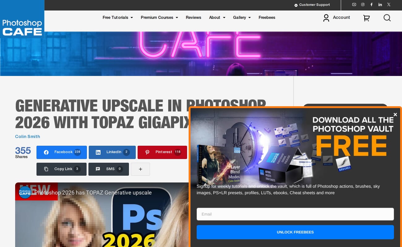 Adobe Photoshop Generative Upscale feature