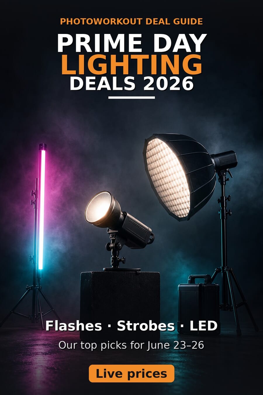 Best Prime Day photography lighting deals 2026 — flashes, strobes and LED lights compared