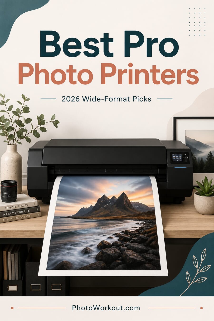 Best pro wide-format photo printers 2026 buying guide, a wide-format printer producing a fine-art landscape print