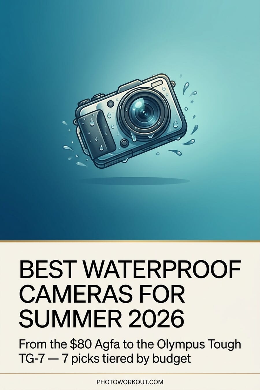 Best Waterproof Cameras for Summer 2026 — Pinterest pin