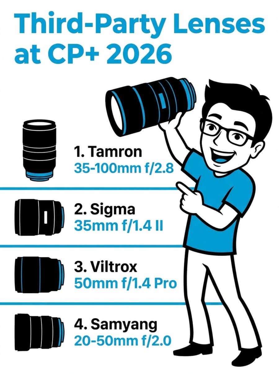 Third-party lenses at CP+ 2026