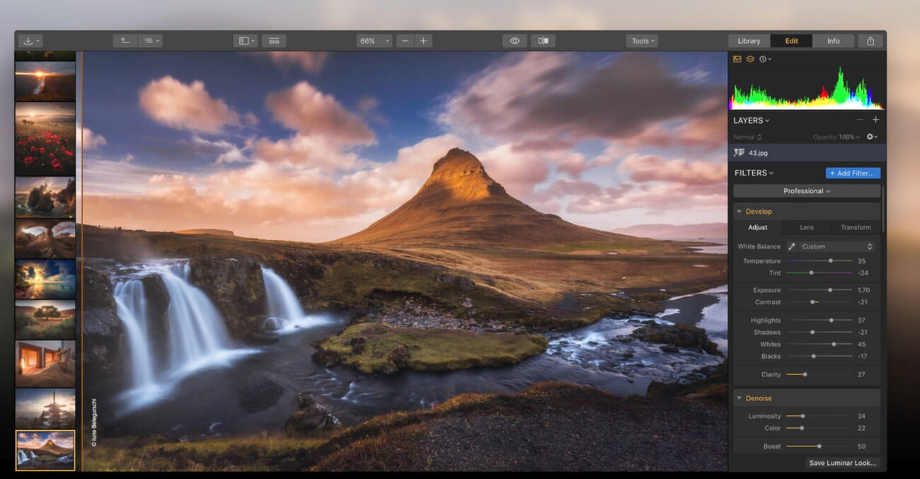 Luminar Neo offers AI-powered editing features.