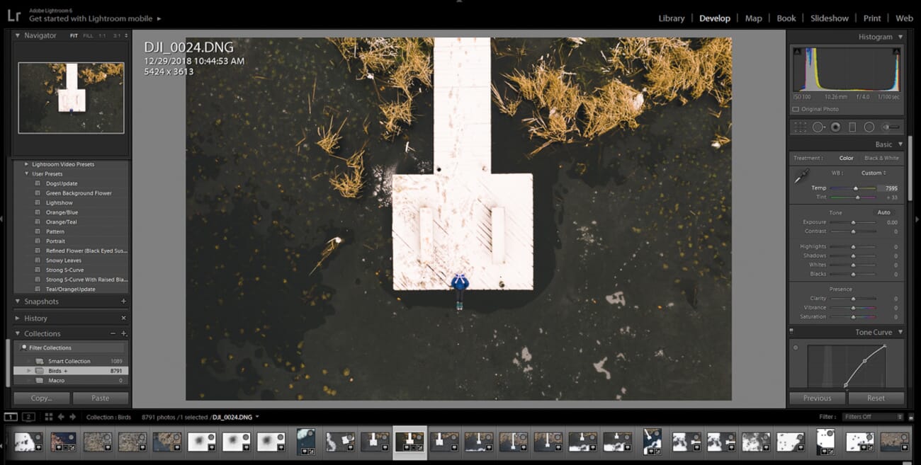 A warmer white balance version