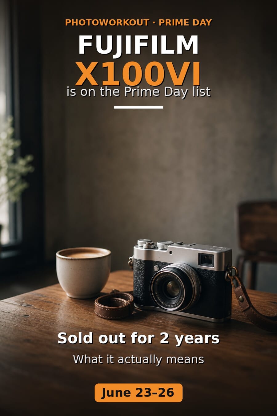 Fujifilm X100VI on Amazon Prime Day 2026 — the camera that has been sold out for two years