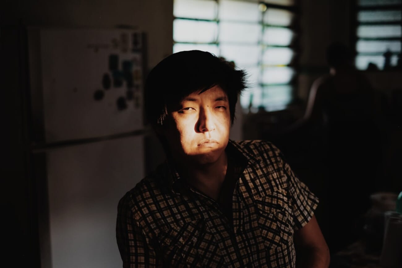 Portrait of a woman with flat even lighting before Gemini AI editing