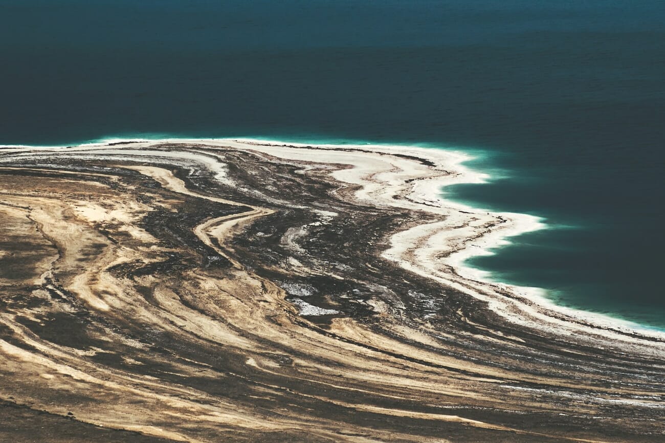 Aerial drone photograph of a coastline — drone photography is a high-paying photography specialty