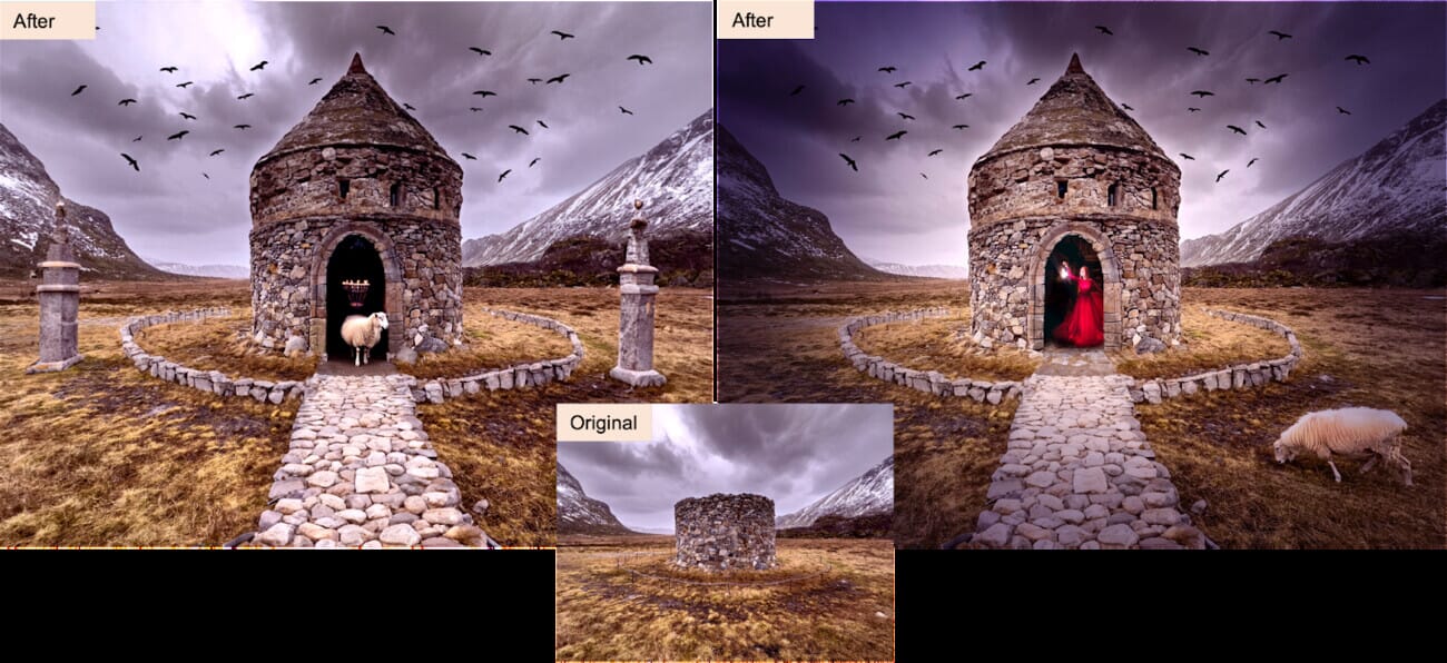 Photoshop Generative Fill in action — adding objects to a scene using AI text prompts