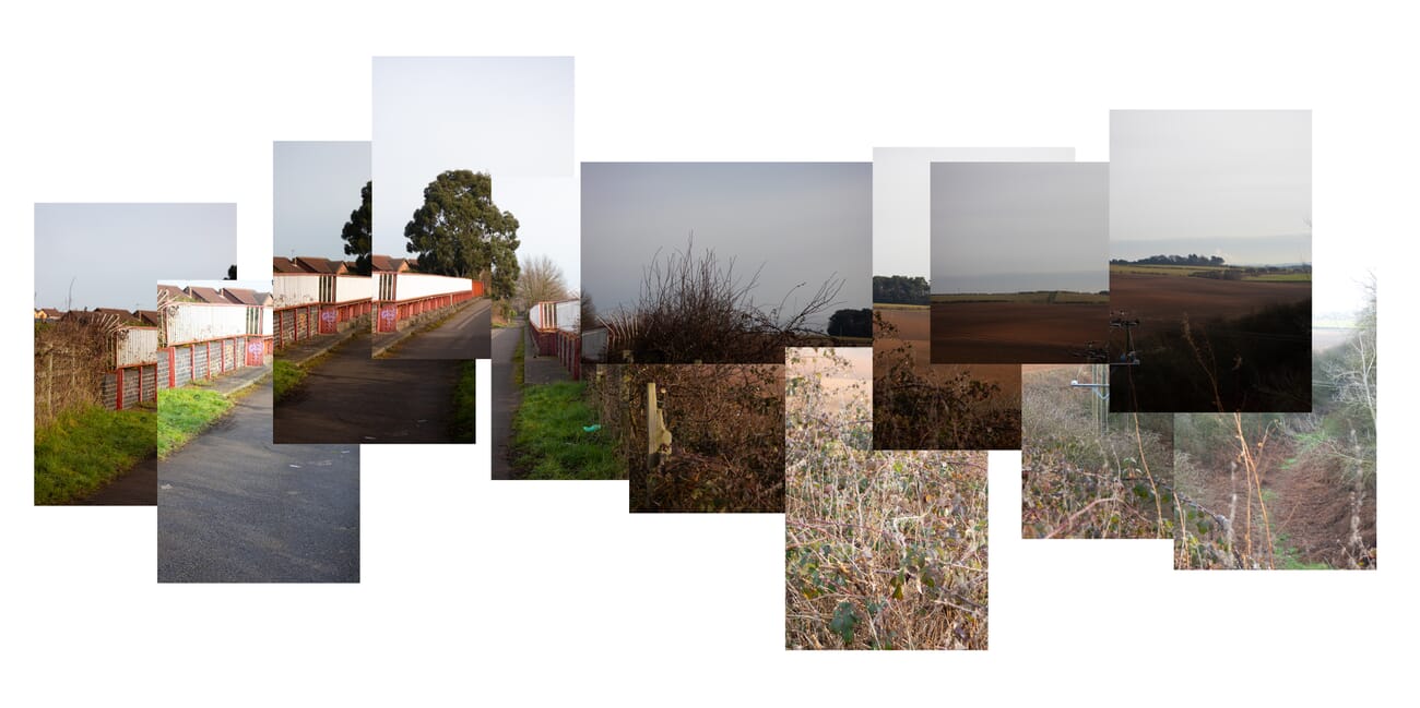 A simple example of joiner photography — overlapping frames assembled into a single composite