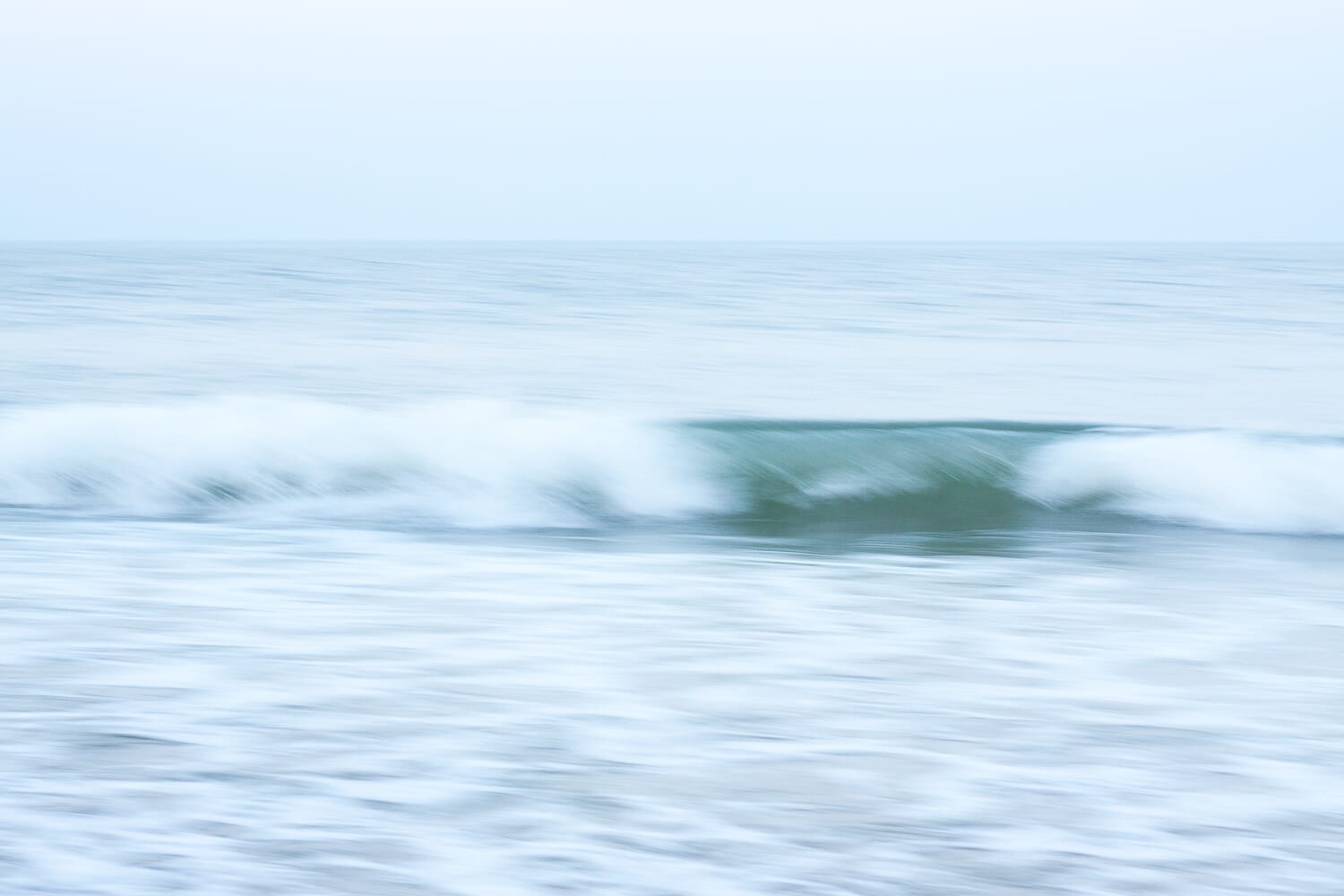 Here's a photo with a long shutter speed. Notice how the wave is blurry!