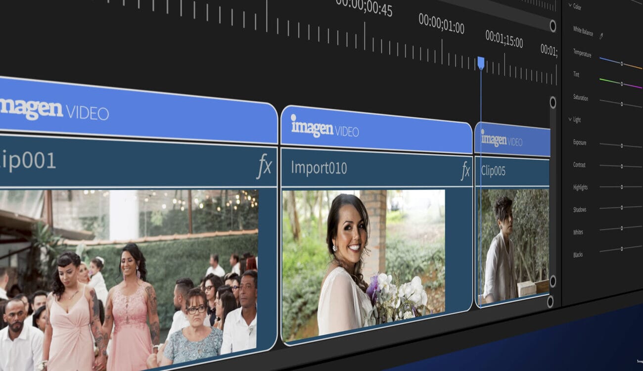 Imagen AI Video color grading panel running inside Adobe Premiere Pro