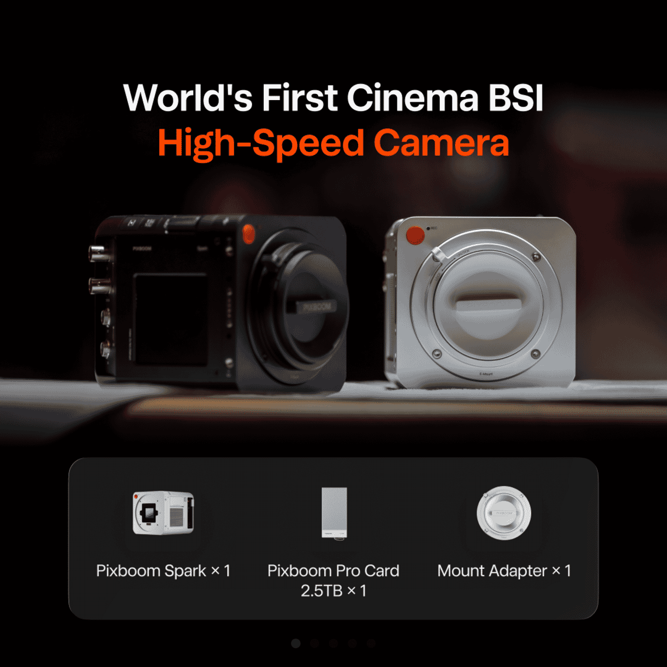 Pixboom Spark compact high-speed cinema camera