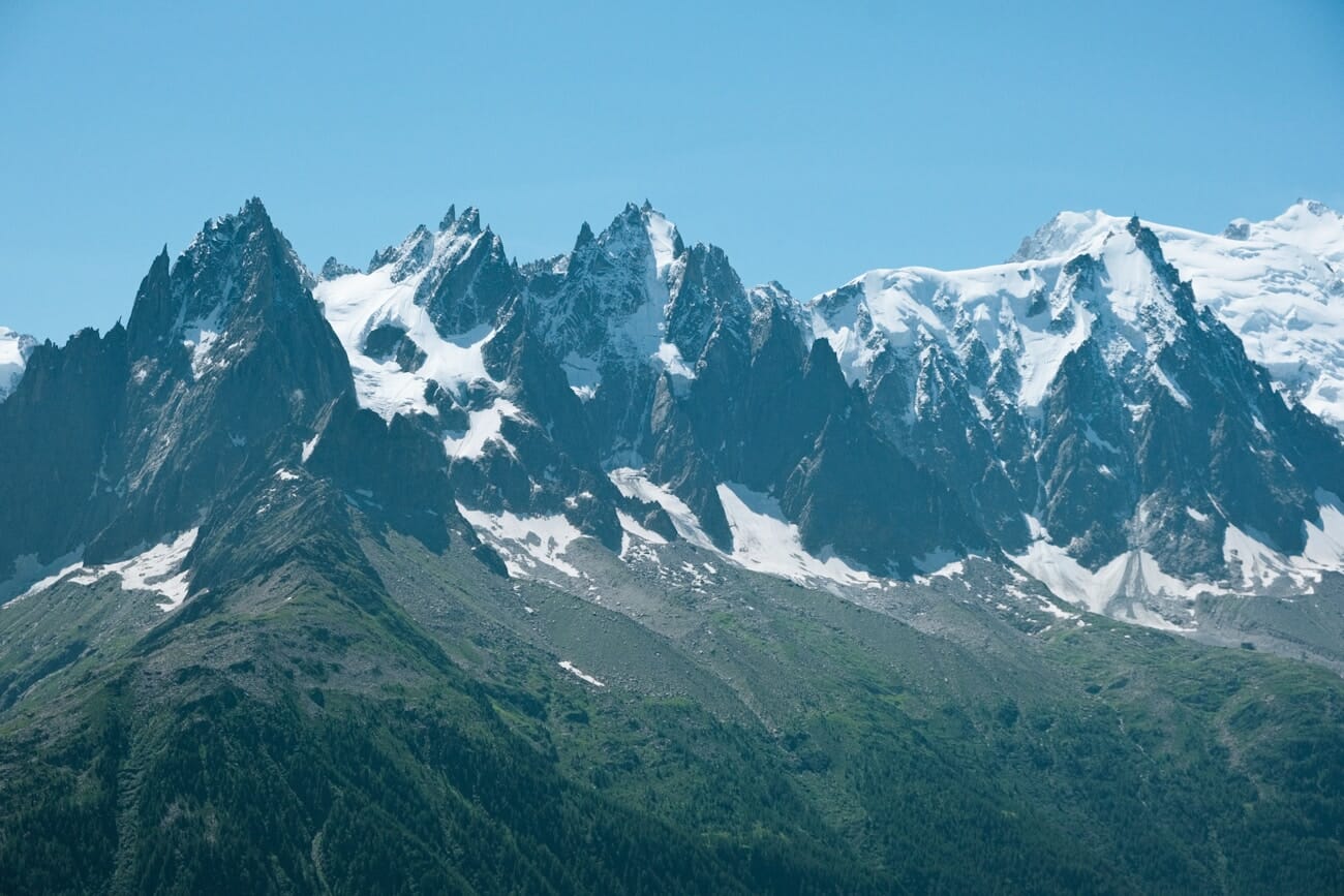 Mountain landscape with snow showing the kind of detailed scene that benefits from proper web output sharpening