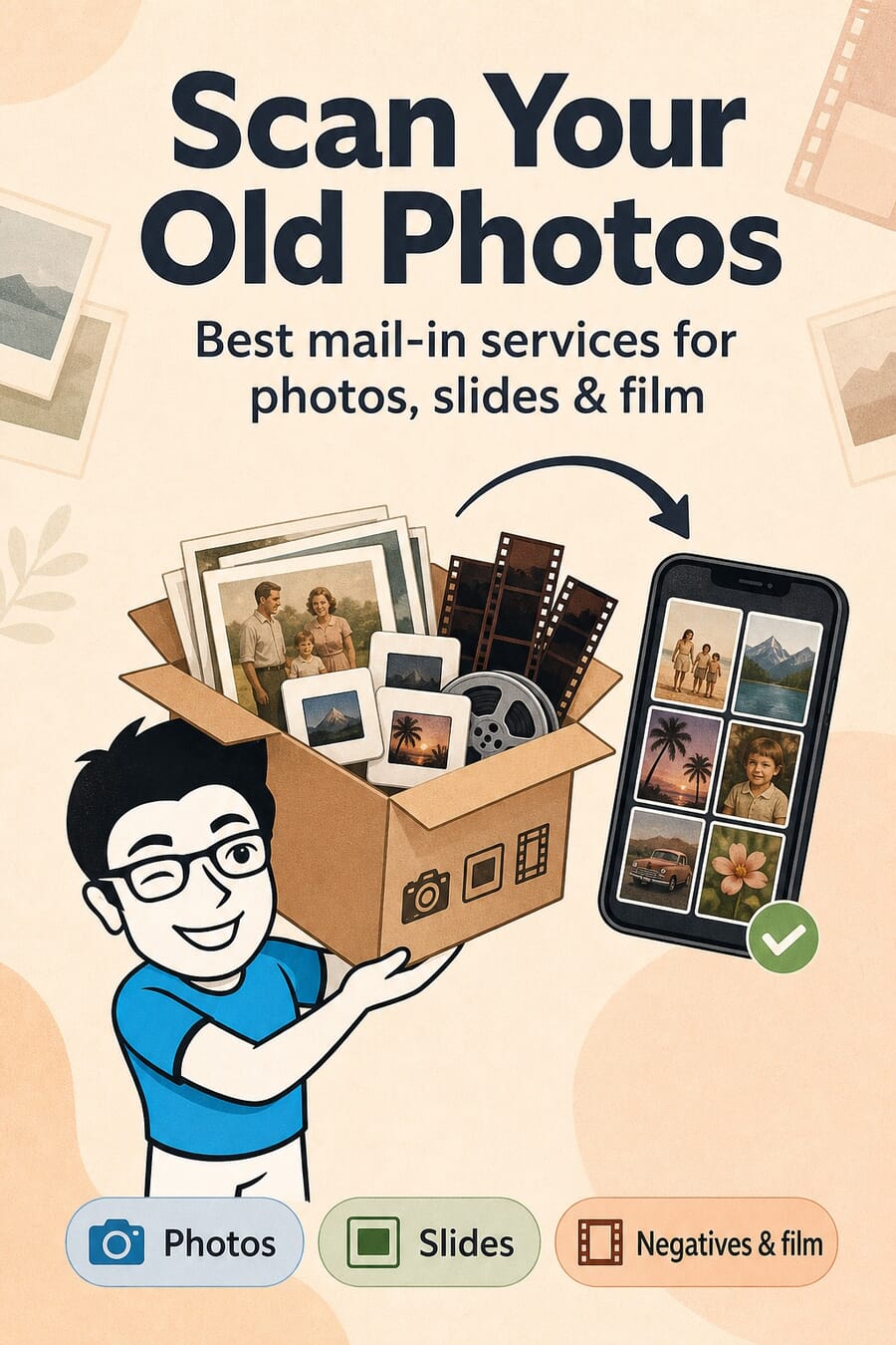 Best mail-in scanning services for old photos, slides and film negatives