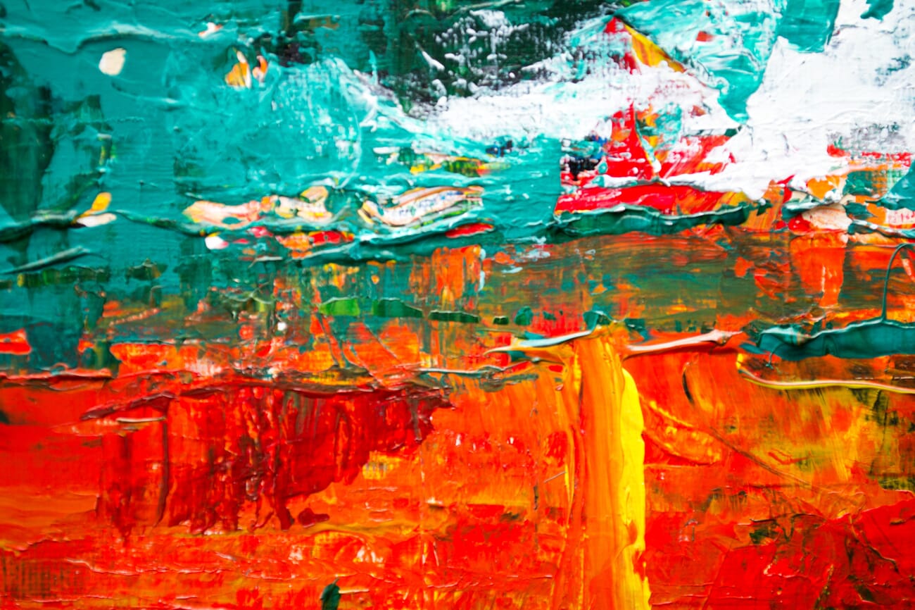 Heavily textured painting that scanning would not reproduce well