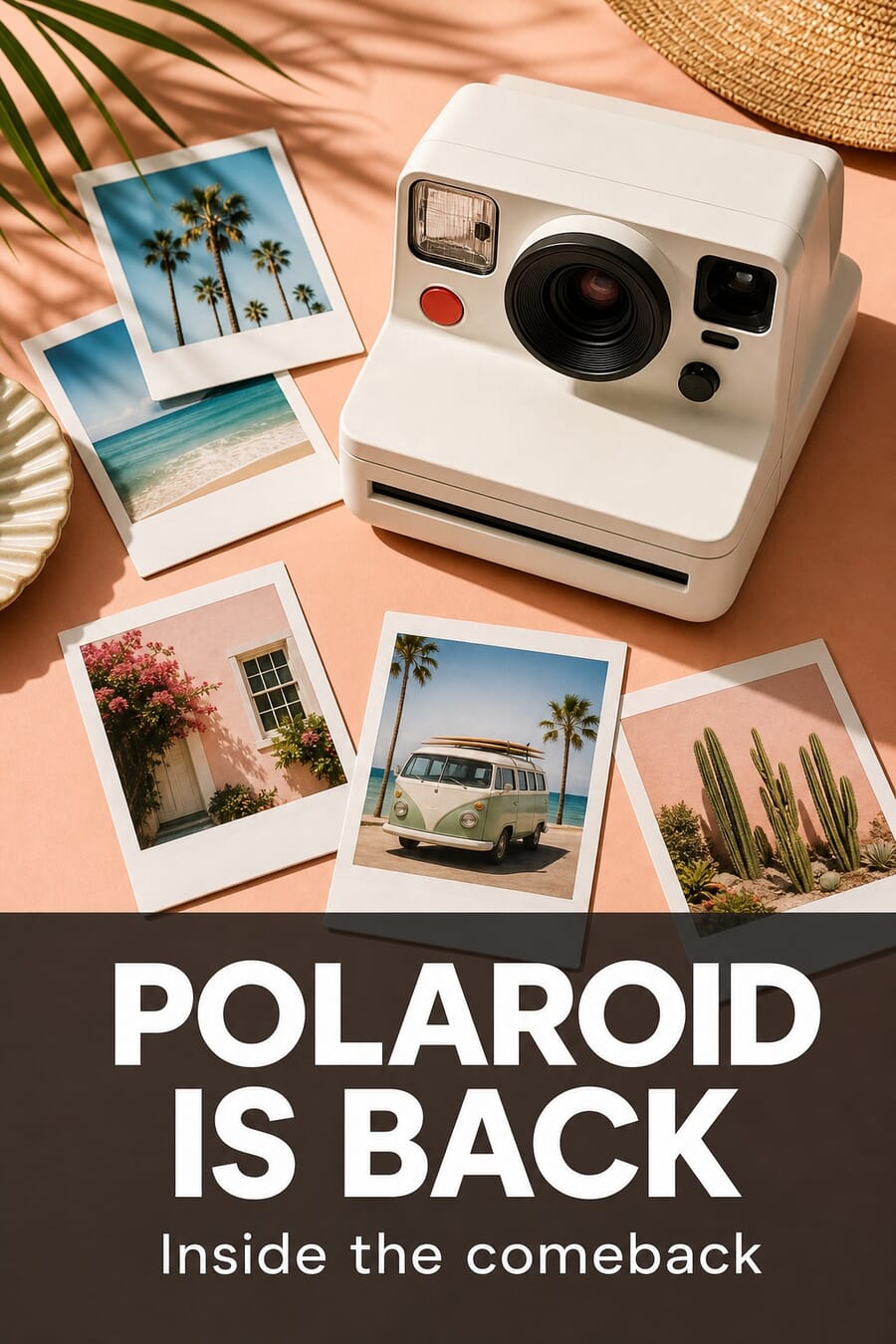 Vertical graphic: Polaroid is back, inside the comeback