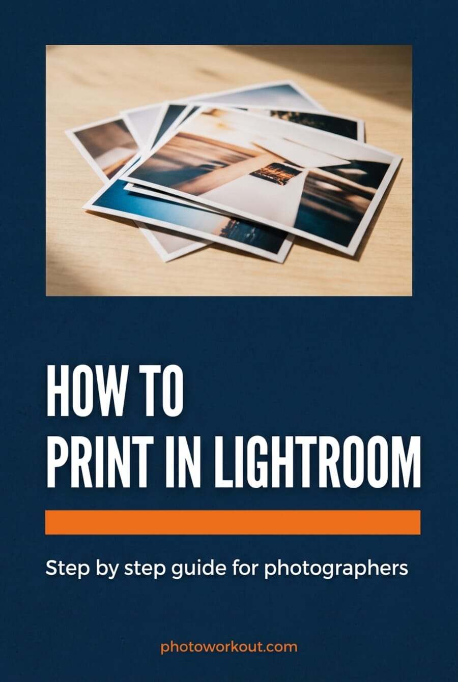 How to Print in Lightroom step-by-step guide Pinterest pin
