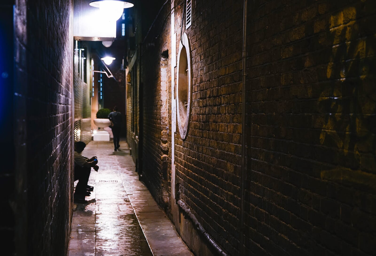 Candid street photography in an urban setting