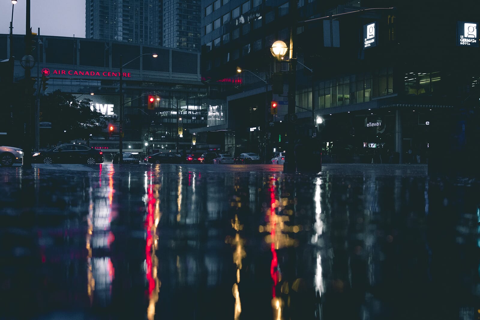 Rainy night in the city