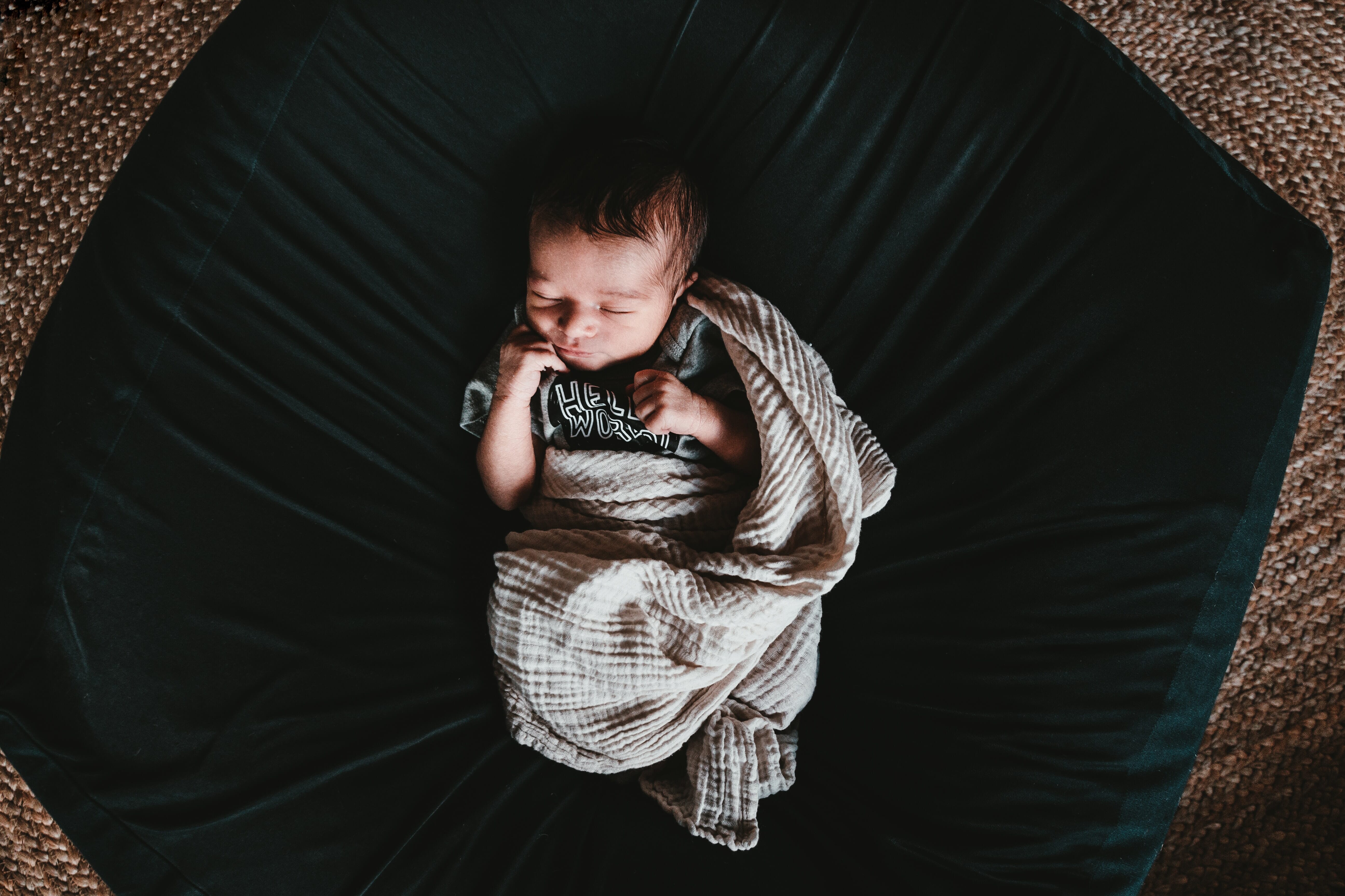 Create flat lays, but with babies!