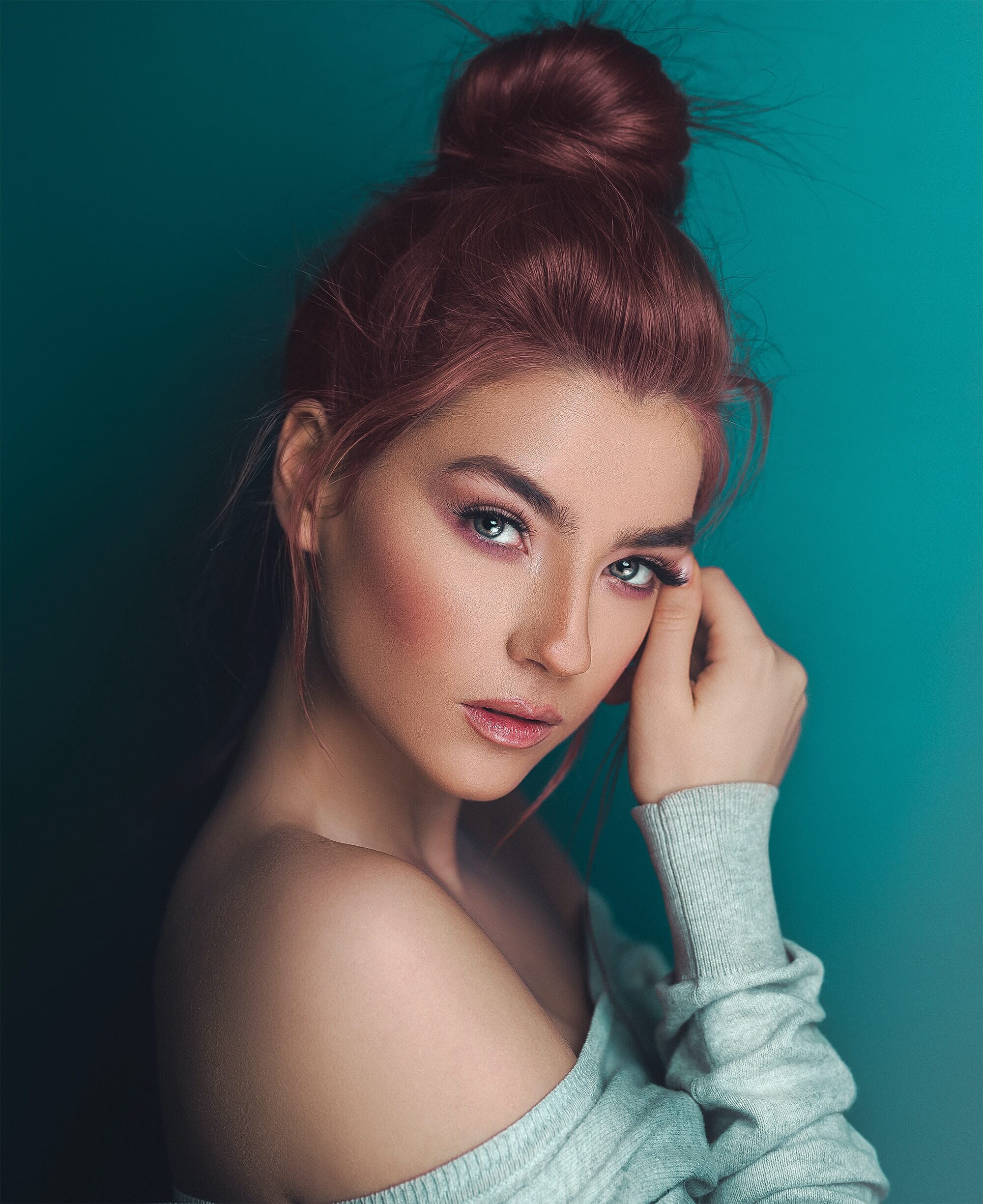 The classic beauty portrait is best achieved in a studio.